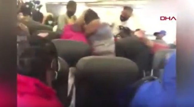 ABD'de yolcu uçağında maske tartışması yumruklu kavgaya dönüştü