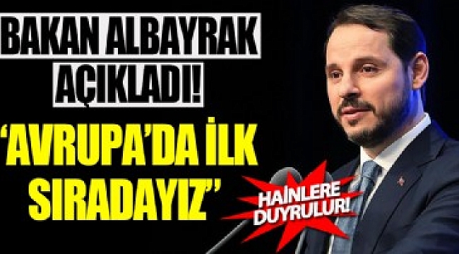 Bakan Albayrak açıkladı!.