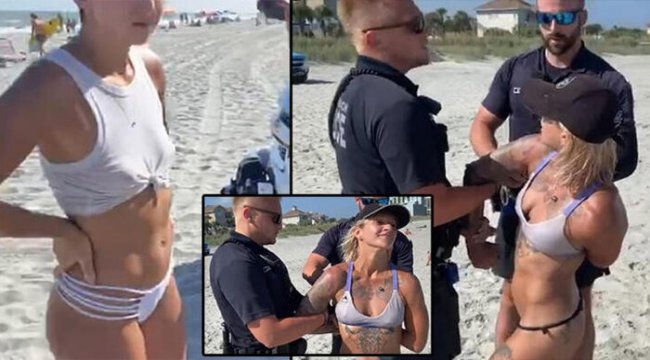 Bikinisi yüzünden tutuklandı!