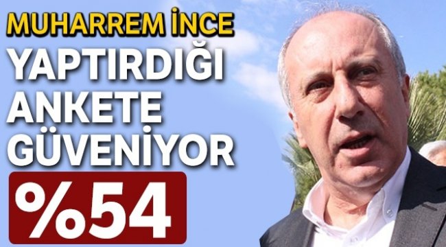 CHP'li seçmenin yüzde 54'ü İnce dedi