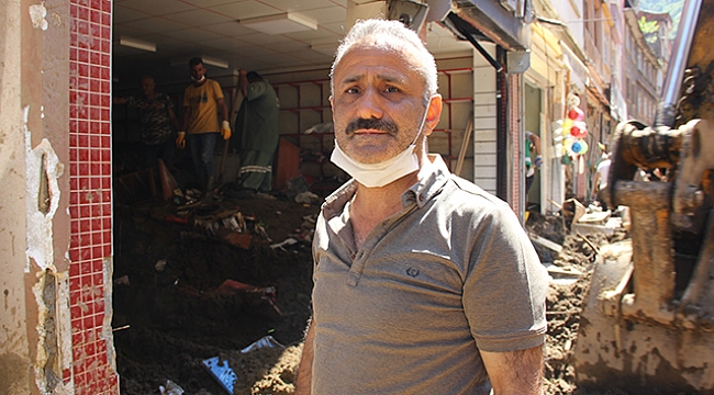 Giresun Dereli&#039;deki selde düğün salonunda mahsur kalanlar arasında bulunan düğün sahibi Yusuf Geldi o anları anlattı.