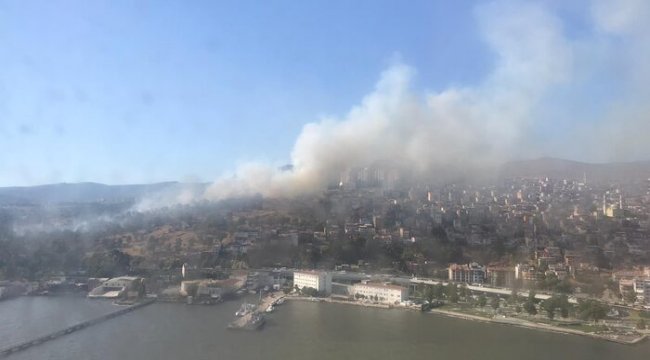 İzmir’de askeri alanda orman yangını