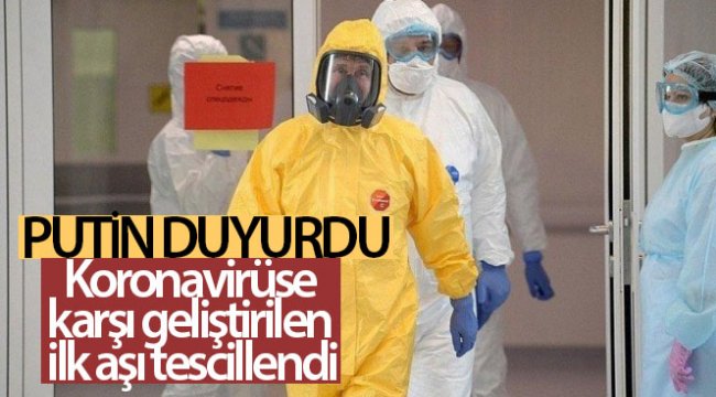 Putin: 'Rusya’nın korona virüs aşısı tescillendi'