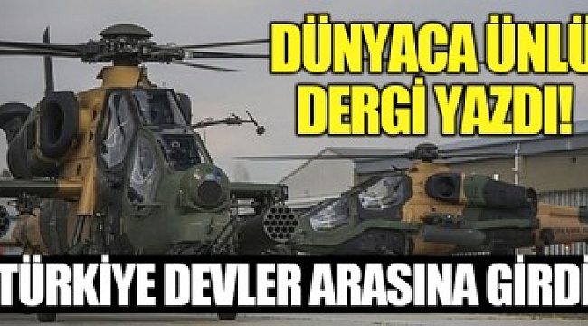 Türkiye devler arasına girdi!.