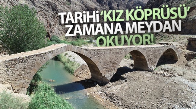 Zamana meydan okuyan köprüde, restorasyon çalışmaları başladı