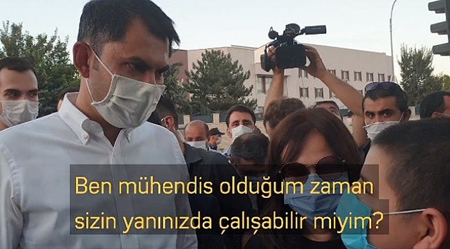 Bakan Kurum ile 14 yaşındaki Emre'nin gülümseten diyaloğu.
