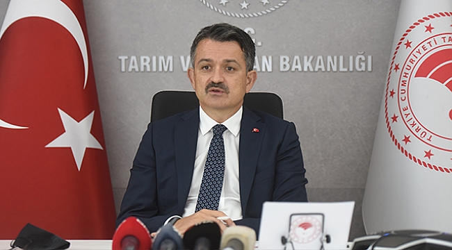 Bakan Pakdemirli: 'Gençlerimize ve kadın çiftçilerimize yüzde 50 hibe desteği hayırlı olsun'.