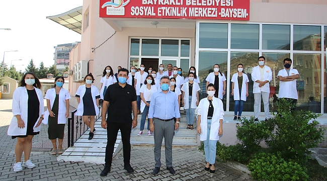 BAYSEM’de kayıtlar başlıyor Başkan Sandal, öğretmenlerle buluştu.