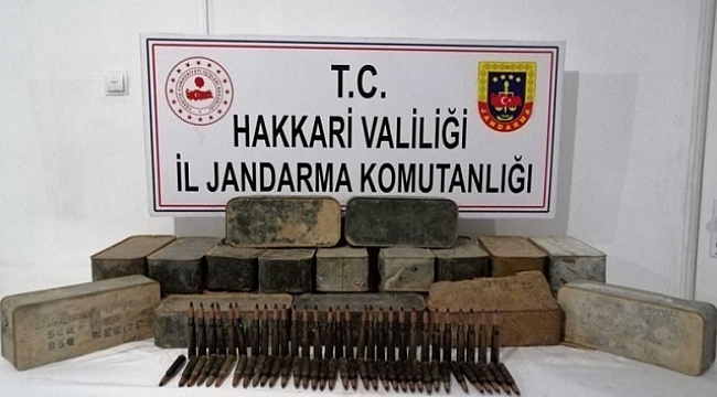 Çukurca kırsalında silah ve mühimmat ele geçirildi.