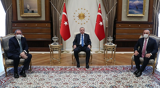 Cumhurbaşkanı Erdoğan, Cezayir Dışişleri Bakanını kabul etti.