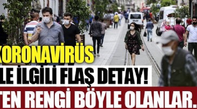 Koronavirüs ile ilgili flaş detay!.