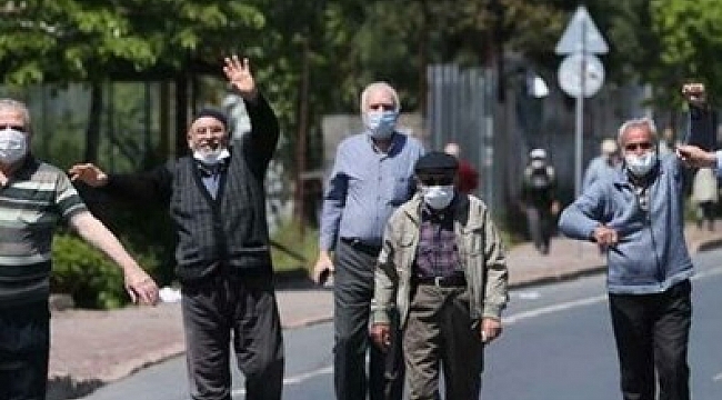 O ilde 65 yaş ve üstüne kısıtlama.