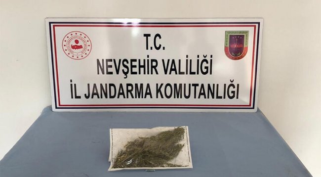 Avanos’ta 62 gram esrar ele geçirildi