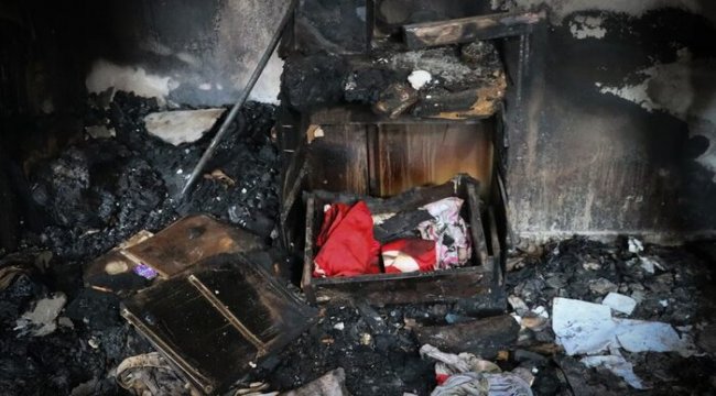 Hatay&#039;daki orman yangınında Türk bayrağı yanmadı! Ev sahibi şaşkına döndü