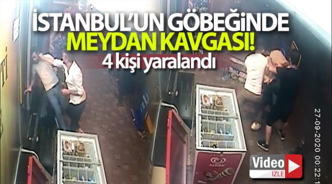 İstanbul’un göbeğinde meydan kavgası kamerada: 4 yaralı