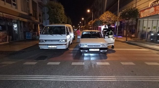 Polis denetimini gören sürücü aracını bırakıp kaçtı