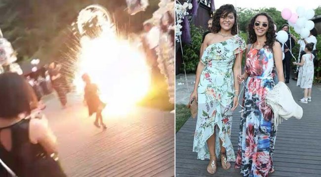 Son dakika haberler: İstanbul'da düğünde patlatılan havai fişek genç kadının kabusu oldu