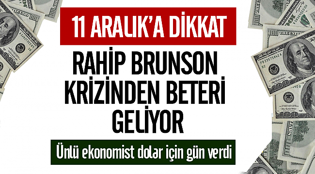 Dolar için şok tahmin! Ünlü ekonomist dolar kuru için gün verdi.