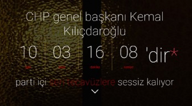 Kılıçdaroğlu ve CHP'lilerden tecavüz olayına hala ses yok!