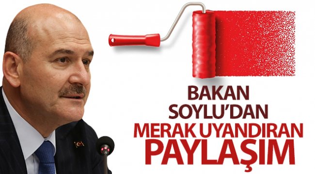 Bakan Soylu’dan merak uyandıran paylaşım