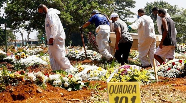Brezilya'da salgının başından bu yana en yüksek can kaybı
