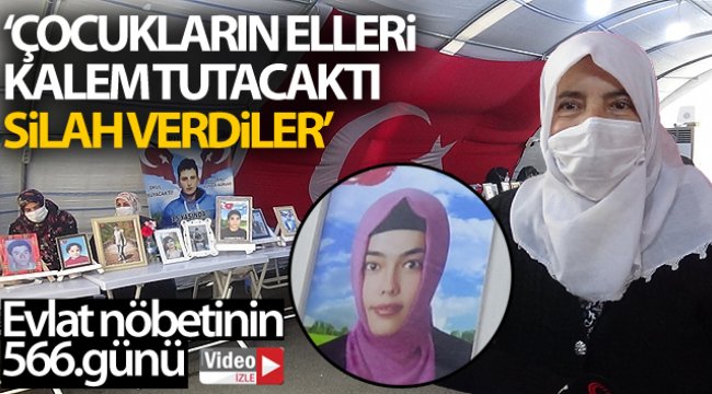 Eylemdeki anne Levent: 'Çocukların elleri kalem tutacaktı, silah verdiler'