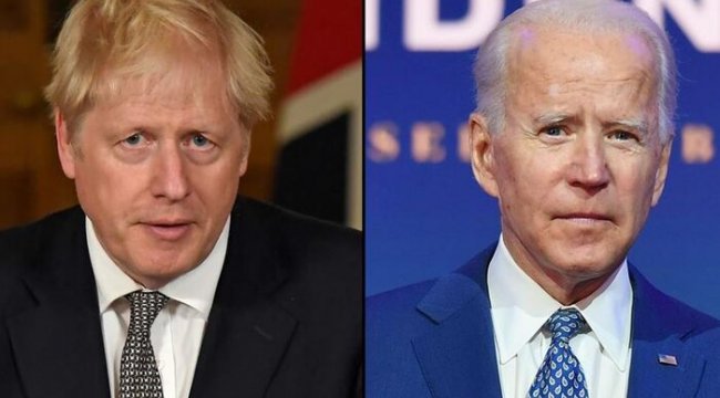 İngiltere Başbakanı Johnson ABD Başkanı Biden ile telefonda görüştü