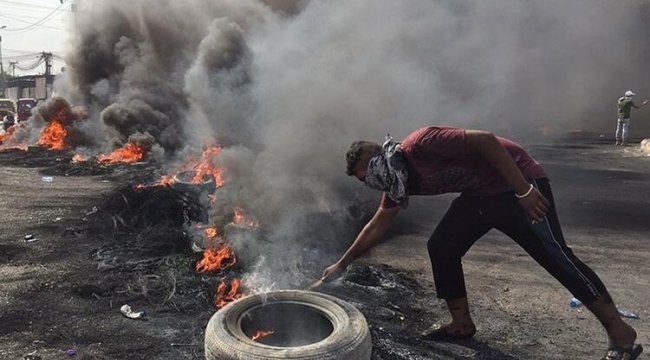 Iraklı milis gruplardan ABD'ye tehdit! Bağdat sokaklarında ağır silahlarla gövde gösterisi