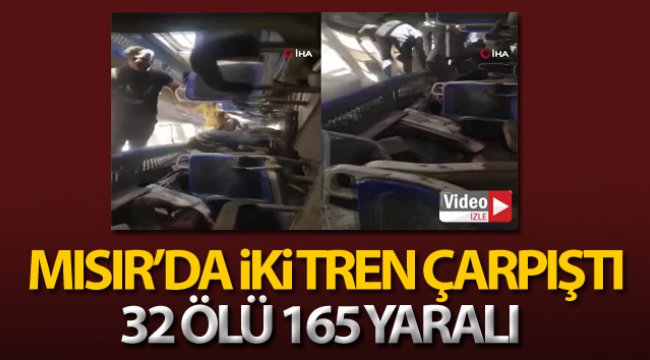 Mısır Sağlık Bakanlığı: &#039;Tren kazasında 32 ölü, 165 yaralı var&#039;
