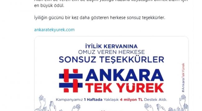 '6 Milyon Tek Yürek' kampanyasına destek çığ gibi büyüyor