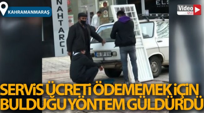70 lira servis ücreti ödememek için kapıyı söküp tamirciye getirdi