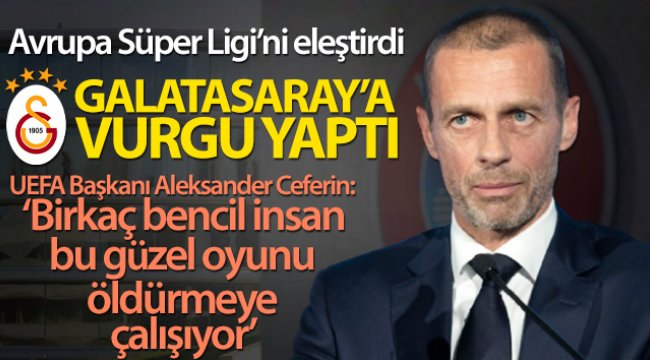 Aleksander Ceferin: 'Bu kaos bizi daha güçlü yapacak'