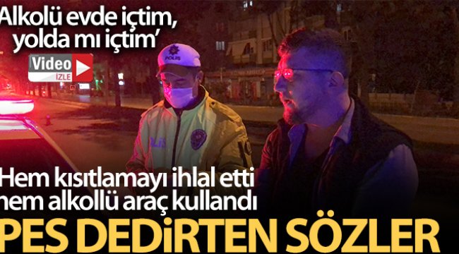 Alkollü olarak ikinci kez direksiyon başına geçti, 'Alkolü evde içtim, yolda mı içtim' dedi