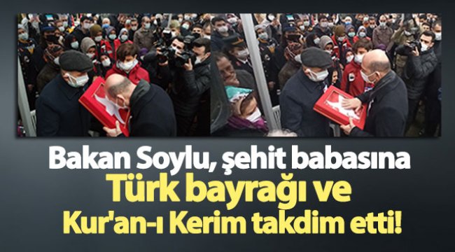 Bakan Soylu, Bursa'da şehit cenazesine katıldı