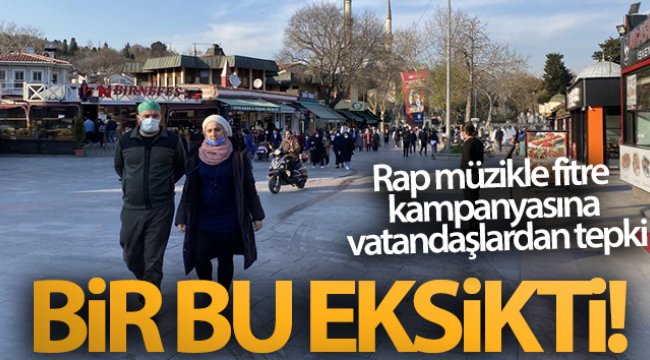 Bir bu eksikti! Rap müzikle fitre kampanyasına vatandaşlardan tepki