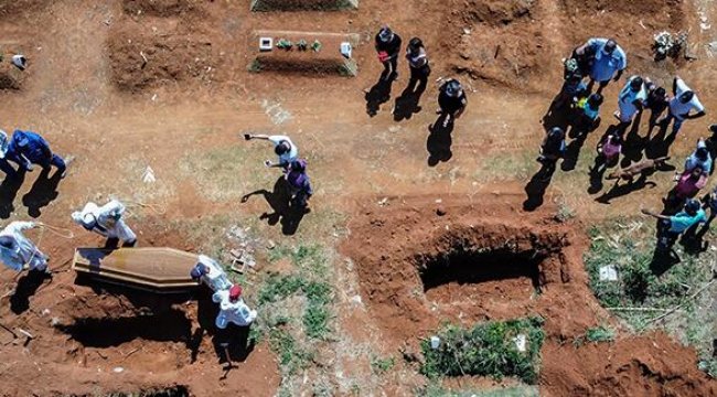 Brezilya'da Kovid-19 nedeniyle ölenlerin sayısı 400 bini geçti