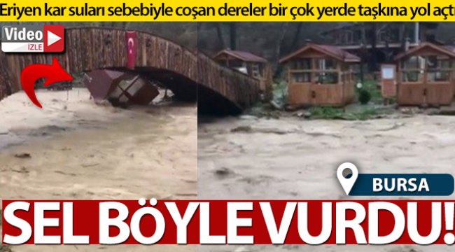 Dere kenarındaki kahvaltı salonlarını sel böyle vurdu