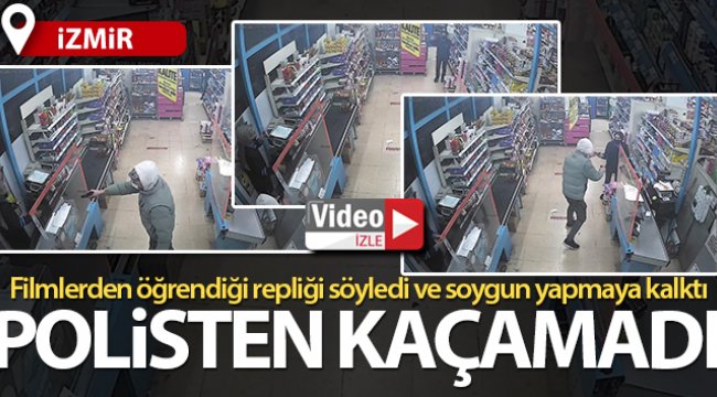 İzmir’de film gibi soygun girişimi: Soygun anları kamerada