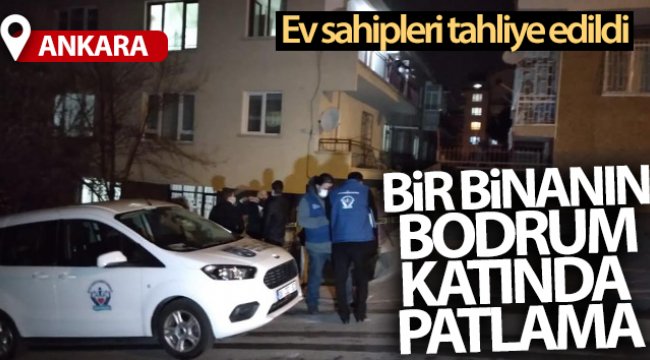 Keçiören'de bir binanın bodrum katında patlama: 1’i ağır 2 yaralı