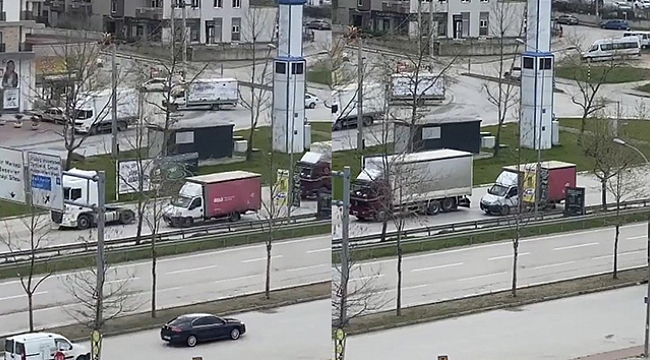 Kısıtlama saatinde trafikte "yok artık" dedirten hareket