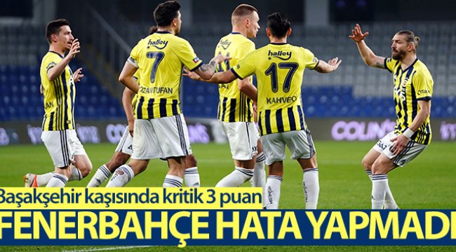 Kritik maçta 3 puan Fenerbahçe'nin