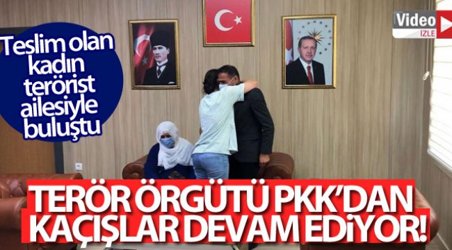 Mardin’de teslim olan kadın terörist ailesi ile buluşturuldu