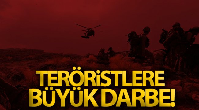Pençe-Şimşek ve Pençe-Yıldırım operasyonlarında teröristlere büyük darbe
