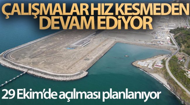 Rize-Artvin Havalimanı’na 29 Ekim’de ilk uçağın inmesi için çalışmalar sürüyor