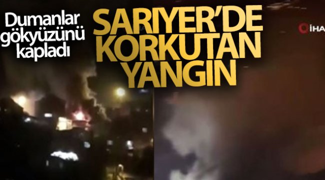 Sarıyer&#039;de çıkan yangında gecekondu küle döndü