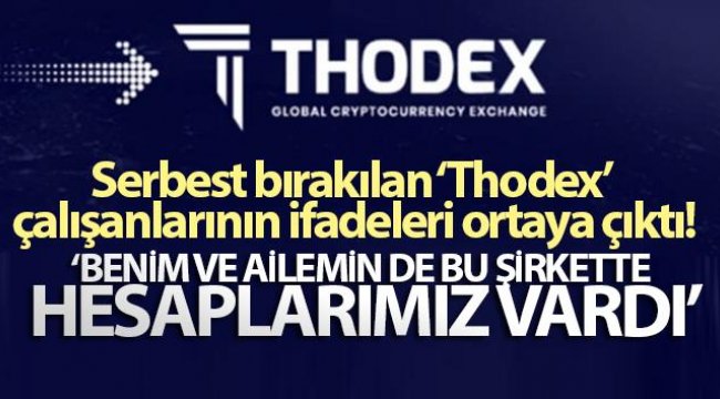 Serbest bırakılan ‘Thodex’ çalışanlarının ifadeleri ortaya çıktı