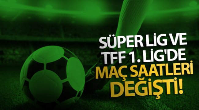 TFF'den maçlara iftar ayarı