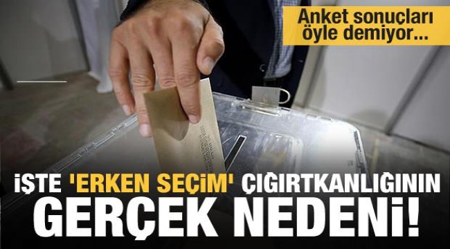 Erken seçim isteyen muhalefet hazır değil!