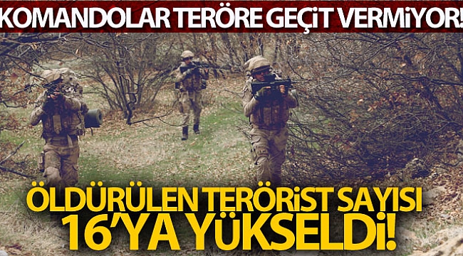 Komandolar teröre geçit vermiyor! 2 terörist daha etkisiz hale getirildi.