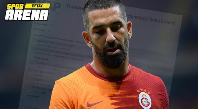 Son Dakika: Galatasaray&#039;da Arda Turan&#039;ın sözleşmesindeki opsiyon maddesi devre dışı kaldı!